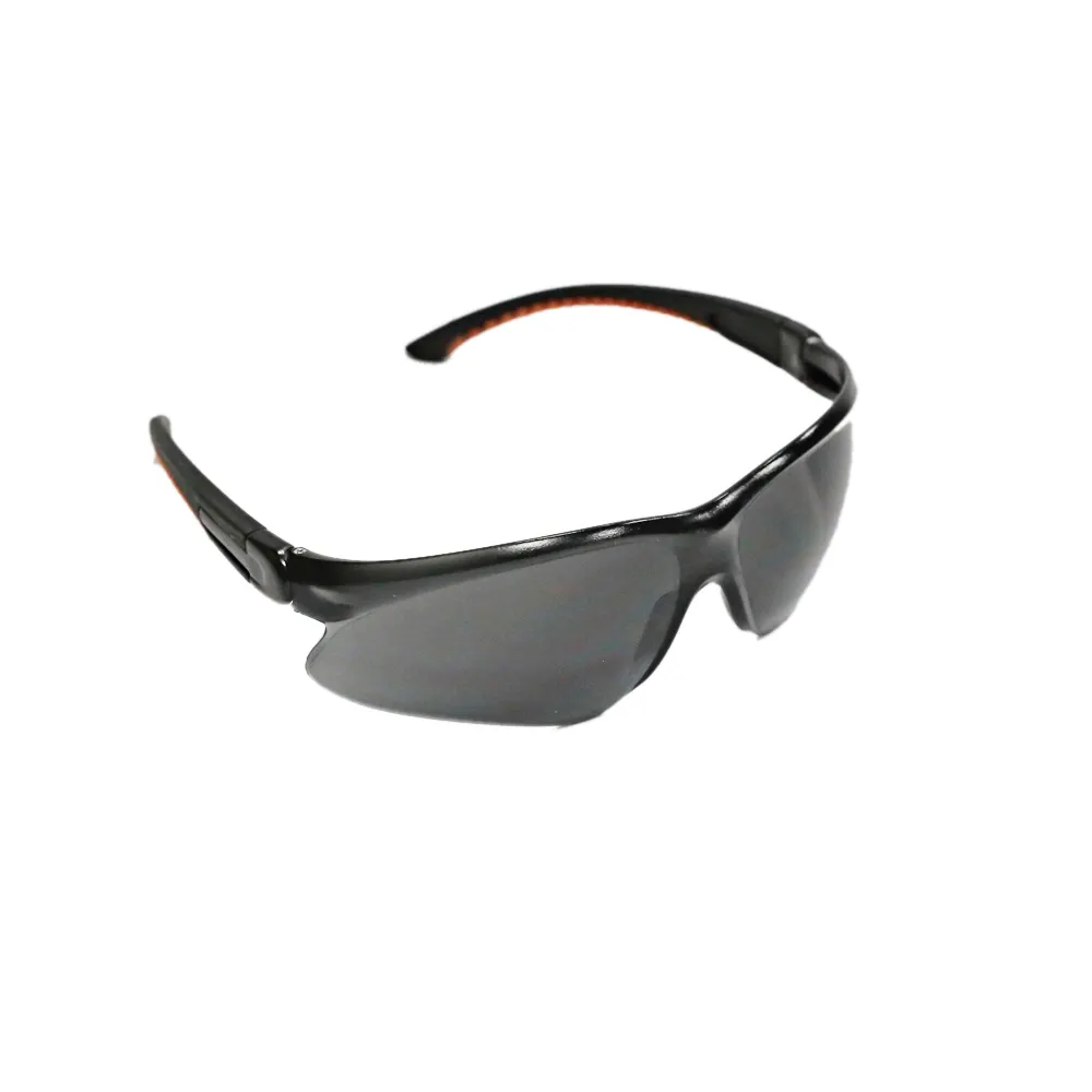 99.9% uv protective Dark lens en 166 safety glasses in eye protection