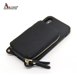<span class=keywords><strong>2</strong></span> dans 1 Amovible <span class=keywords><strong>Mode</strong></span> PU En Cuir Multi-Fente Pour carte Zipper <span class=keywords><strong>Cordon</strong></span> Étui Couverture Arrière pour iPhone X XS - Product Image 4