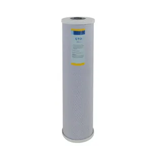 20" Big Blue CTO Whole House Water Filter 4.5" x 20" Carbon Block Filter Cartridges 5 Micron