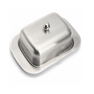 Plato pequeño de acero inoxidable con tapa, recipiente para Tartas, pulido de espejo, acabado mate, gran oferta europea - Product Image 2