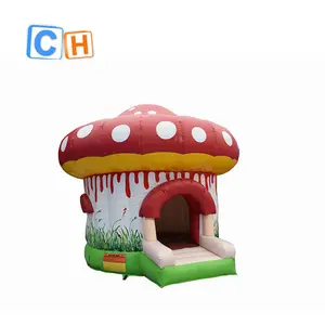 CH Mini jamur tiup rumah pantul istana melompat tiup untuk anak-anak aduits