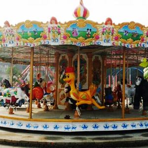 Usine chinoise carrousel rond d'arrière-cour à vendre <span class=keywords><strong>parc</strong></span> d'attractions <span class=keywords><strong>balade</strong></span> à cheval mécanique - Product Image 2