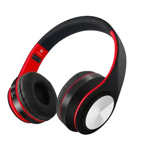 Màu đỏ Bán Buôn Trò Chơi Bluetooth 4.0 Tai Nghe Giá Rẻ Trung Quốc Bluetooth Headphone