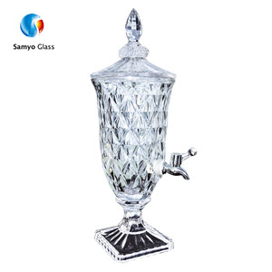 Vaso de <span class=keywords><strong>cerveza</strong></span> dispensador de bebidas de agua con grifo <span class=keywords><strong>y</strong></span> tapa para bar - Product Image 1