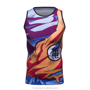 La bola del dragón del <span class=keywords><strong>Anime</strong></span> Z Tank <span class=keywords><strong>Top</strong></span> deportivos desgaste camiseta sin mangas - Product Image 4
