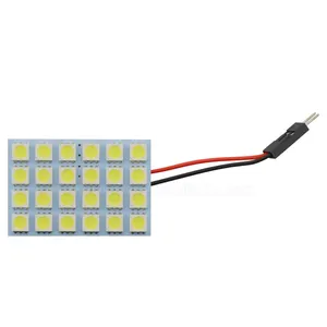 Blanco 12V festoon C5W W5W T10 5050 24SMD 24led LED Auto lectura mapa techo coche LED luz de techo