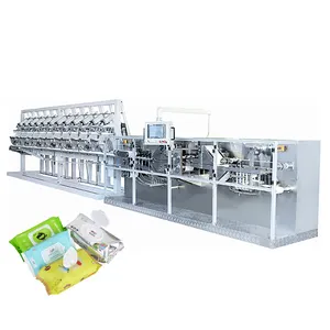 Non-woven Fabric wet wipes machine 80-120 sheets Wipe Wet Tissue Folding Machine