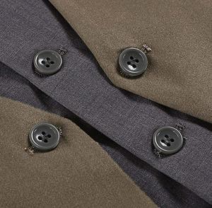 Bottoni per vestiti Slim Fit camicia formale per gli uomini Business Suit di alta qualità 3 pace Suit Mens - Product Image 5