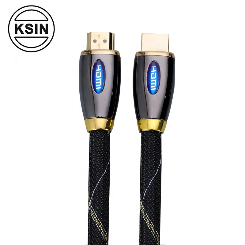 China HD 1080 p 3D 4 K de aleación de Zinc de 19 + 1 Pin 2,0 HDMI Cable para PS4 a casa sistema de teatro