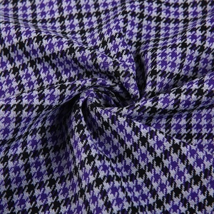 Chất lượng cao nhật bản mô hình houndstooth <span class=keywords><strong>polyester</strong></span> kết cấu lycra vải - Product Image 3
