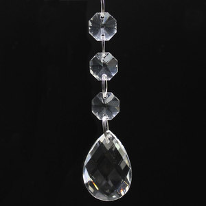 Pêndulos de Cristal para Lustre, Peças de Iluminação de Cristal com 3 Contas Ocon - Product Image 5