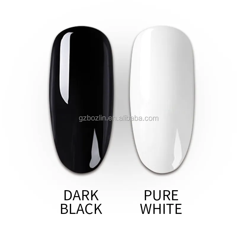15Ml One Coat Well Cover Super White Super Black Nails Gel Color Uv Led OEM Soak Off smalto per unghie