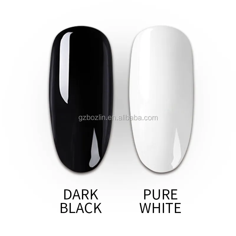 15Ml Một Áo Cũng Bìa Siêu Trắng Siêu Đen Nails Gel Màu Uv Led OEM Ngâm Tắt Nail Gel Polish