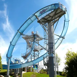 Water Slide Fiberglass Aqua Loop Large for Adult Water Park