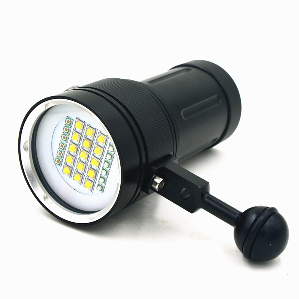 Подводный фонарь для фотосъемки 15 шт. XML2 led 12000lm широкоугольный фонарик для дайвинга с белым красным синим светом