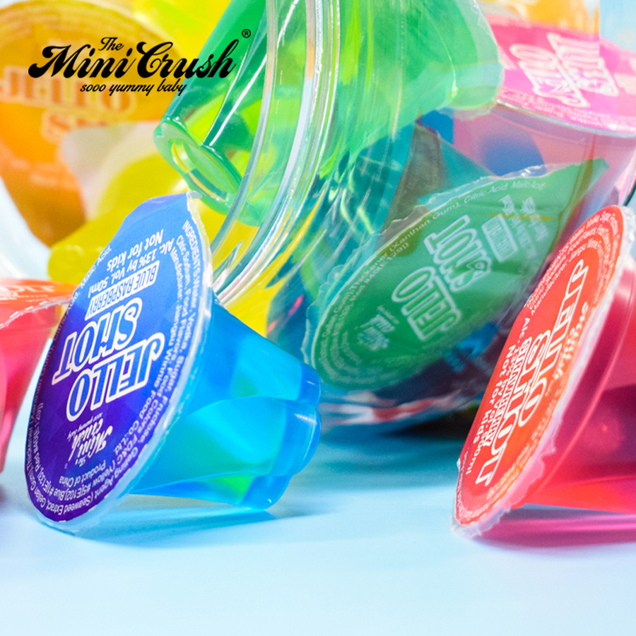 Alcohol Cocktail Vodka Jello Shots - Assorted Flavors in 40g Jars
