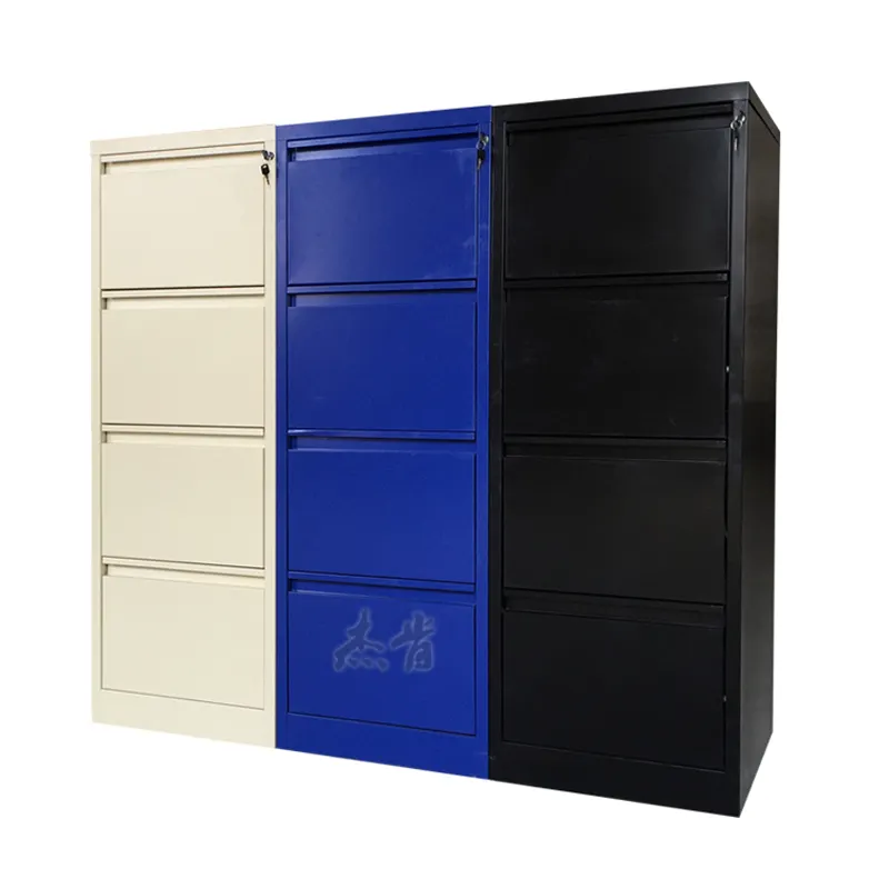 Factory Direct Steel Office Floor File Cabinet Hanging Files Storage Metal Wide Cabinet 4 Drawer Lateral File Cabinet With Lock