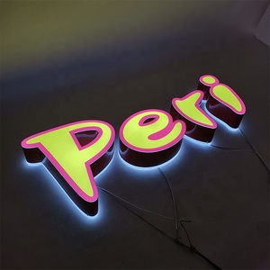 2025 popolare <span class=keywords><strong>segno</strong></span> della Pizza all'aperto stile 3D ha condotto <span class=keywords><strong>il</strong></span> <span class=keywords><strong>segno</strong></span> della lettera - Product Image 3
