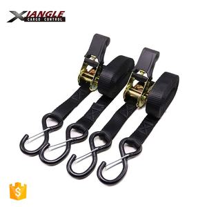 Sangles d'arrimage <span class=keywords><strong>à</strong></span> <span class=keywords><strong>cliquet</strong></span> légères <span class=keywords><strong>à</strong></span> dégagement rapide, 1 pouce x 15 pieds avec crochets en S, capacité de 800kg - Product Image 5