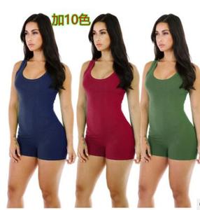 Wholesale Tank Tops <strong>Shorts</strong> Romper Bodysuit Vest Exercise Fitness Sports <strong>Jumpsuit</strong> <strong>for</strong> <strong>Women</strong> - Product Image 3