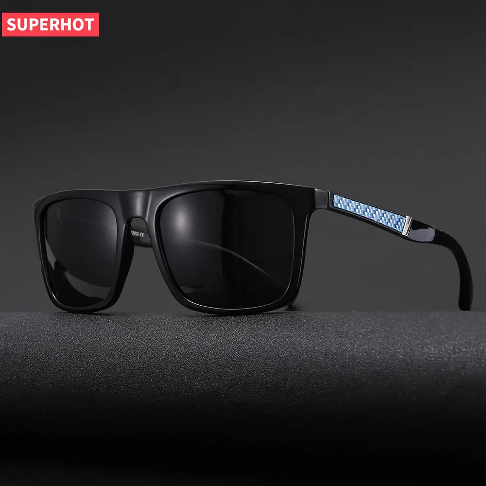 18432 Superhot แว่นตา2019 TR90กรอบ TAC 1.1เลนส์ผู้ชาย Flat Top แว่นตากันแดด Polarized Driving