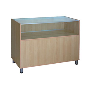 Vente chaude en bois et en verre comptoir de vente de détail pour magasin affiche - Product Image 3