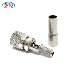 Nichel Placcato Microdot Connettore RF M5 10-32 Maschio Spina Diritta Crimpare <span class=keywords><strong>Per</strong></span> RG316 Cavo A Spirale Connettore - Product Image 6