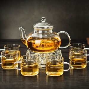 <span class=keywords><strong>Teiera</strong></span> <span class=keywords><strong>in</strong></span> <span class=keywords><strong>Vetro</strong></span> <span class=keywords><strong>Borosilicato</strong></span> Trasparente Multiuso di Alta Qualità, Capacità 600ml, Soffiata a Mano, Ecologica - Product Image 3