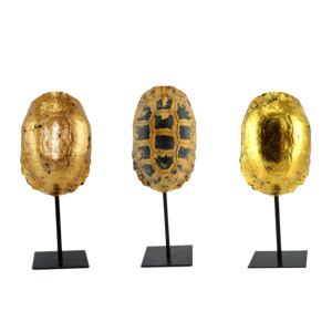 Base di guscio di tartaruga decorazione per la casa con scultura in metallo artificiale europa resina artigianale deposito di 30% animale CF1150242 realistico - Product Image 6