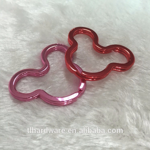 Colorido lindo <span class=keywords><strong>Mickey</strong></span> <span class=keywords><strong>Mouse</strong></span> forma <span class=keywords><strong>llavero</strong></span>, anillo plano lujo, <span class=keywords><strong>llavero</strong></span> con precio barato - Product Image 2