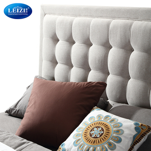 Juego de Muebles de Dormitorio Chino Moderno, Base de <span class=keywords><strong>Cama</strong></span> King Size de Madera Maciza, <span class=keywords><strong>Cama</strong></span> Suave con Plataforma Diván - Product Image 3