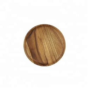 Redonda al por mayor de madera de acacia platos para la cena en - Product Image 3