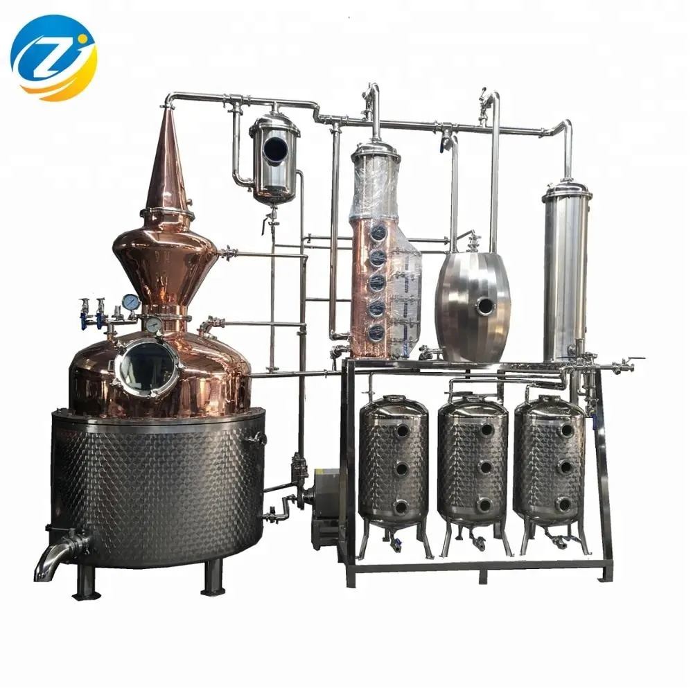 Fermentación equipo de procesamiento de Alcohol y tipos de tratamiento productores de vodka