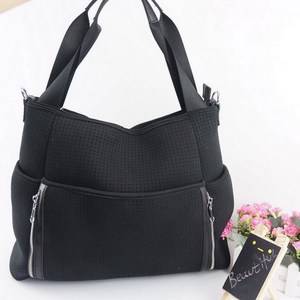 2018 Chine Fournisseur Hobo <span class=keywords><strong>Plage</strong></span> Néoprène Fourre-Tout Sacs Perforé <span class=keywords><strong>Maman</strong></span> Couches Sacs À Main - Product Image 1