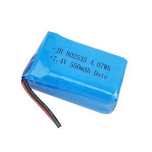 Batería de Polímero de Litio-ion Personalizada OEM/ODM, 7.4V 2S 802535 550mah, Batería Recargable Lipo Lifepo4 para Electrónica de Consumo - Product Image 1