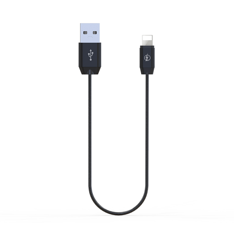 Портативный быстрая зарядка 2.4A Металл Весна кабель 30 см USB кабель для передачи данных iPhone X/XS, XS MAX, XR