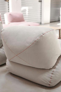 Grand ensemble de poufs de salon, canapé paresseux en forme de pouf - Product Image 5