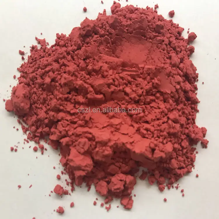 Pigmentos Cerámicos inclusión manchas de colores rojo con fuerza fuerte