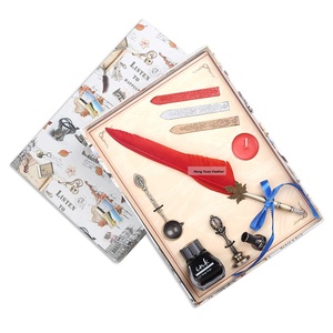 Old fountain pen set fountain pen calligraphy's with Extra 5 pcs Metal nib write ballpoint pens for gift christmas - Product Image 3