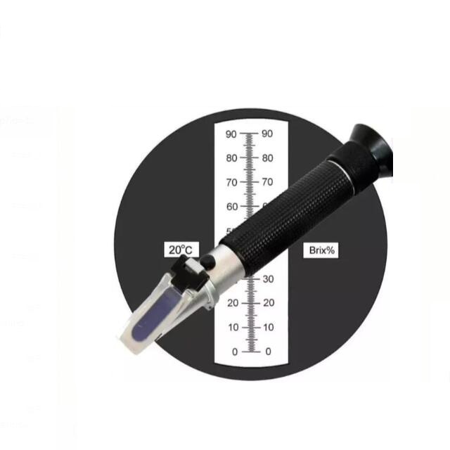 Автоматический Портативный рефрактометр по шкале Брикса 0-90% для варенья, желе, молока