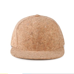 En gros mode personnalisée <span class=keywords><strong>blanc</strong></span> plat brim 6 panneaux en bois de liège en cuir <span class=keywords><strong>snapback</strong></span> chapeau casquette - Product Image 2