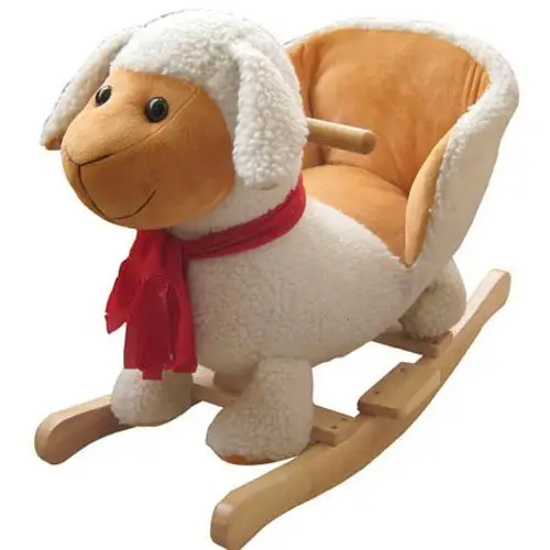 Mecedora de ovejas animal mecedora silla mecedora de juguete especial para niños Con sonido