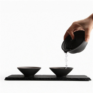 Portatile Creativo Retrò Kung Fu Tea <span class=keywords><strong>Set</strong></span> di Un Vaso di <span class=keywords><strong>Due</strong></span> Tazze di Ceramica Tazze Da Tè Nero Greggio Ceramica - Product Image 4