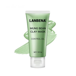 LANBENA verde orgánico Frijol mungo limpieza toxinas máscara facial de arcilla - Product Image 1