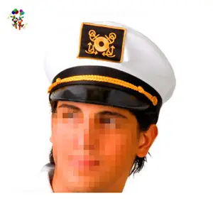 Vestido de fiesta de lujo para adultos, traje de Color blanco, sombreros de marinero, HPC-2605
