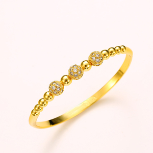 AW910401 <span class=keywords><strong>xuping</strong></span>-brazalete de moda de color dorado de 24k, joyería de arabia Saudita - Product Image 5