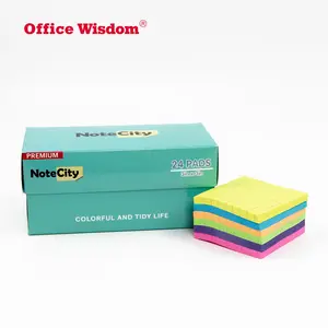 Super Sticky Notes with line for School 24 Pack Sticky Pad for Home Office 3x3inches