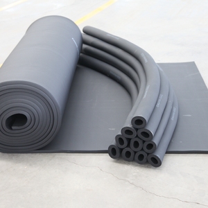 Extérieur toit <span class=keywords><strong>cheminée</strong></span> matériau d'isolation noir doux ronde en aluminium pur feuille en caoutchouc mousse isolation <span class=keywords><strong>tube</strong></span> - Product Image 2