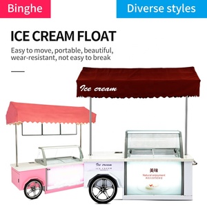 Duy nhất-nhiệt độ mini điện thoại di động thực phẩm Van thức ăn nhanh xe tải cho Ice Cream Tủ đông hiển thị <span class=keywords><strong>Showcase</strong></span> cho Ice Cream - Product Image 3