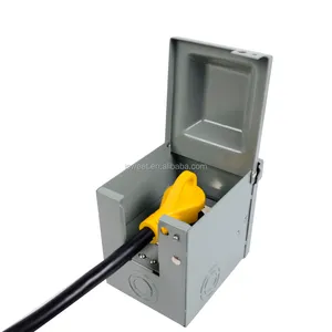 RVMATE Temporary Power Outlet Panel with a 30, and 50-Amp Receptacle Installed, Unmetered